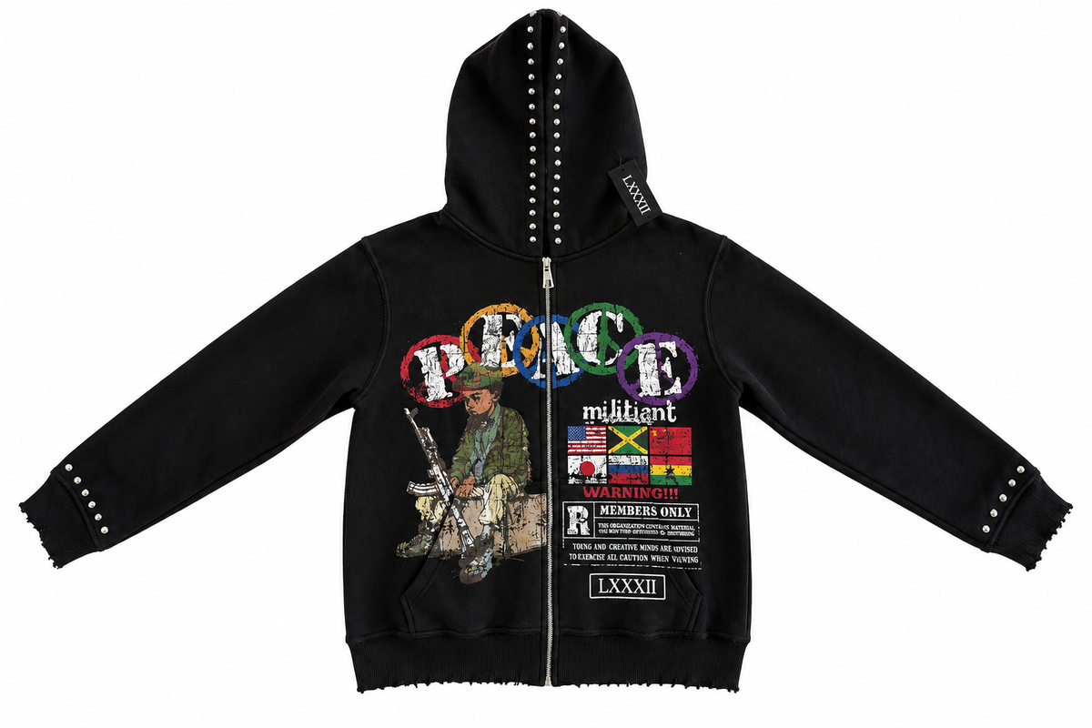 LXXXII Militant Hoodie "Black"