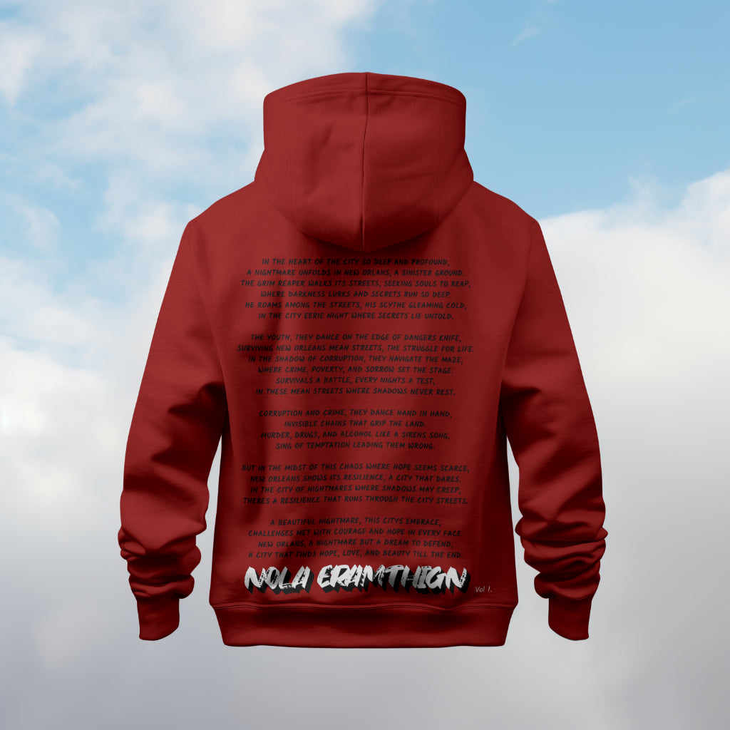 Red NOLA NIGHTMARE Hoodie
