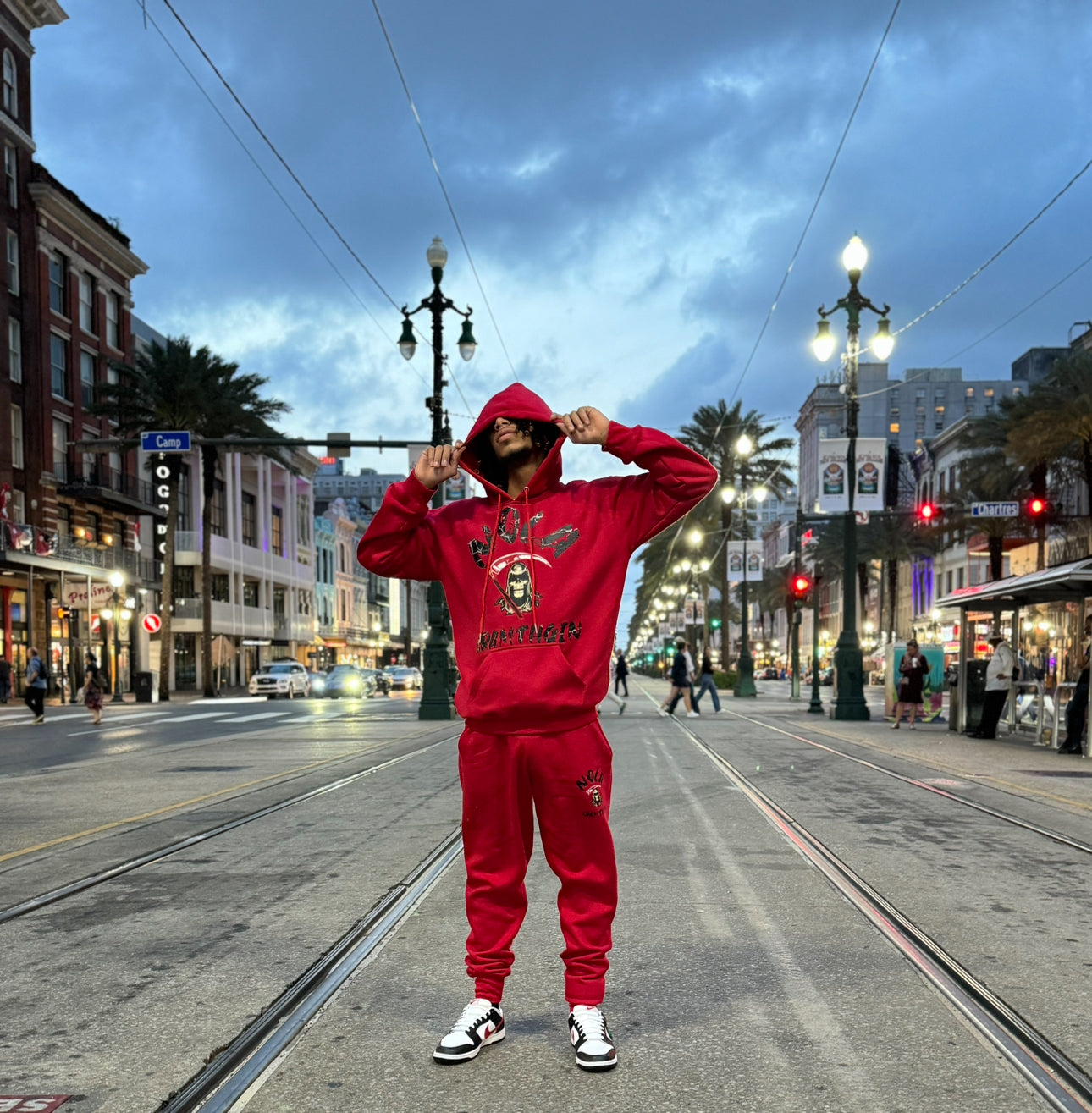 Red NOLA NIGHTMARE Hoodie