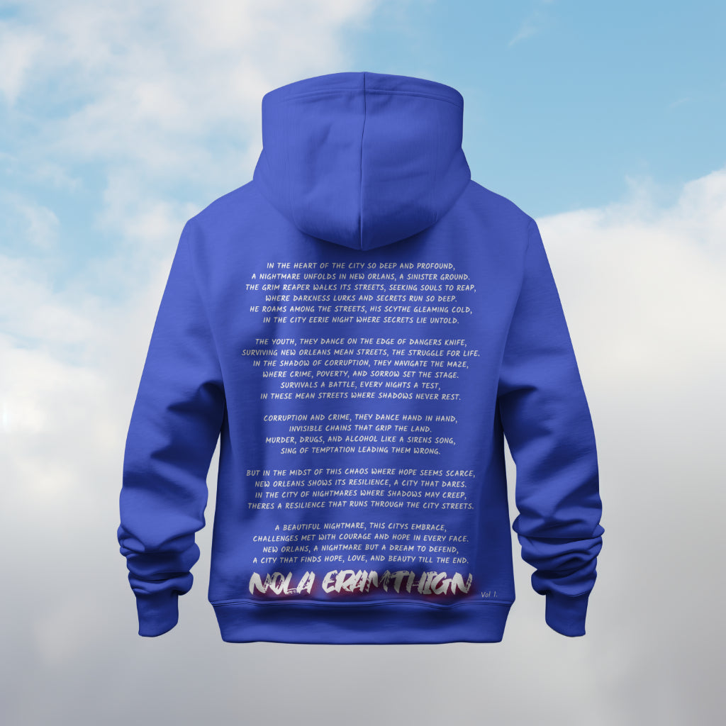 Blue NOLA NIGHTMARE Hoodie