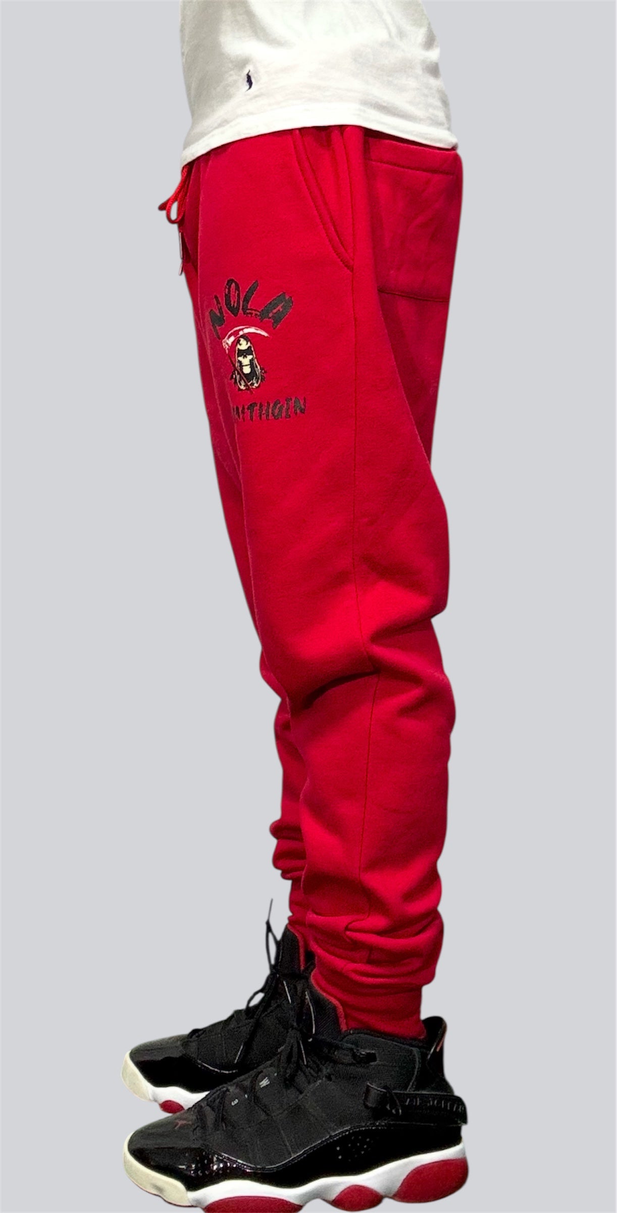 Red NOLA NIGHTMARE Joggers