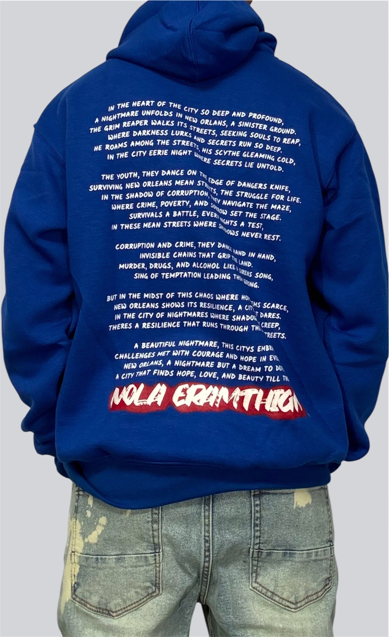 Blue NOLA NIGHTMARE Hoodie