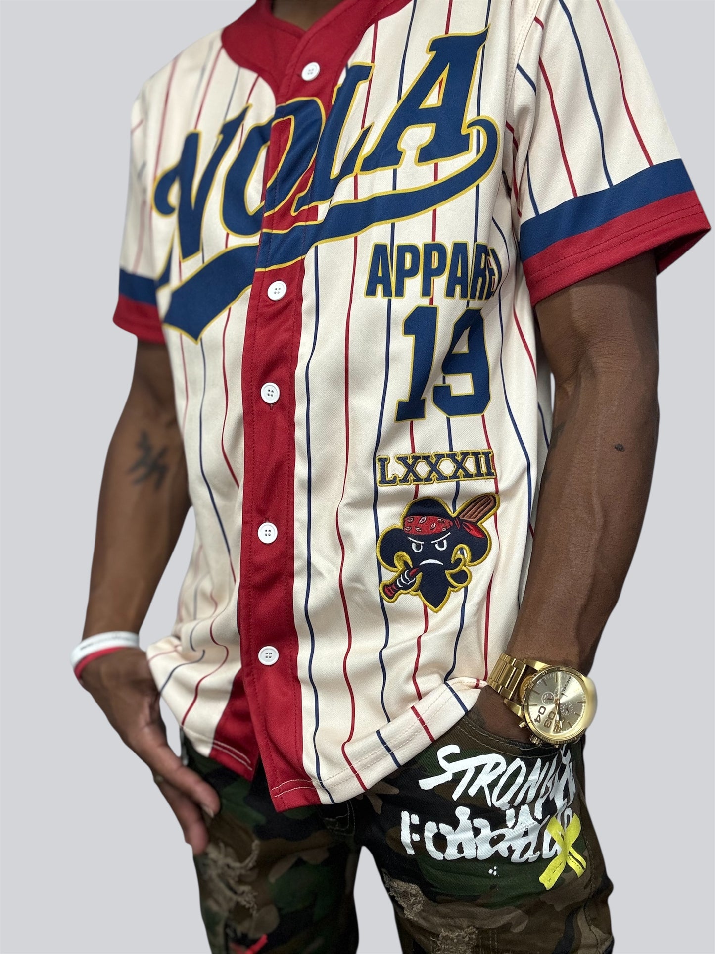 Baseball Jersey Cream