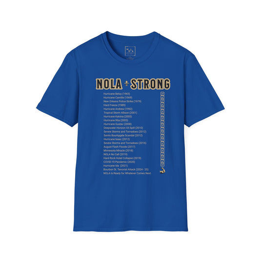 .NOLA Strong Royal Blue Unisex Softstyle T-Shirt