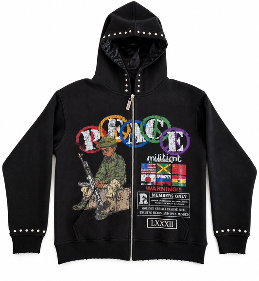 LXXXII Militant Hoodie "Black"