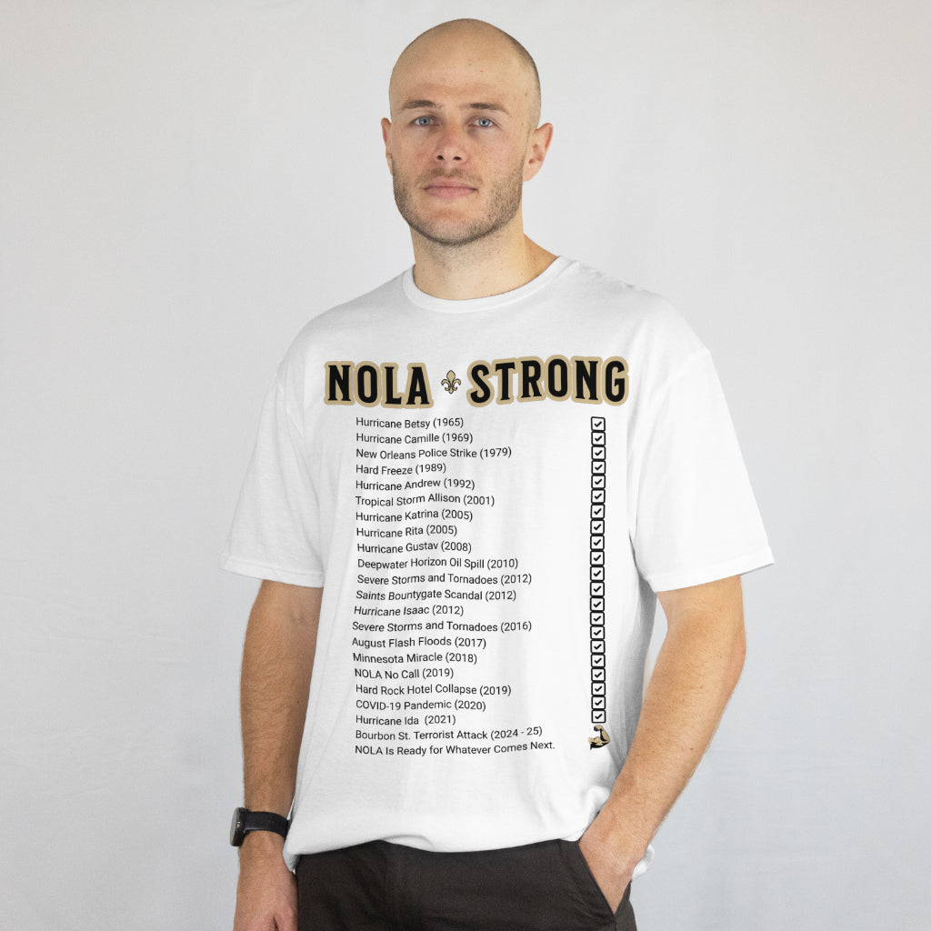 .NOLA Strong White Unisex Softstyle T-Shirt