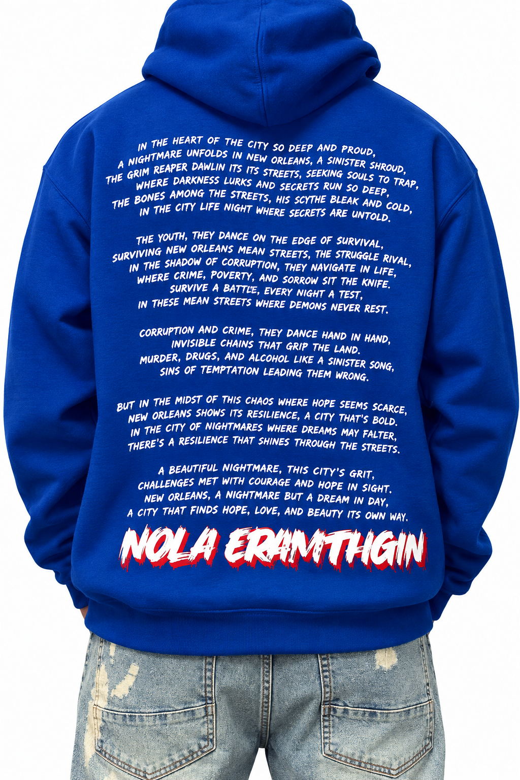 Blue NOLA NIGHTMARE Hoodie