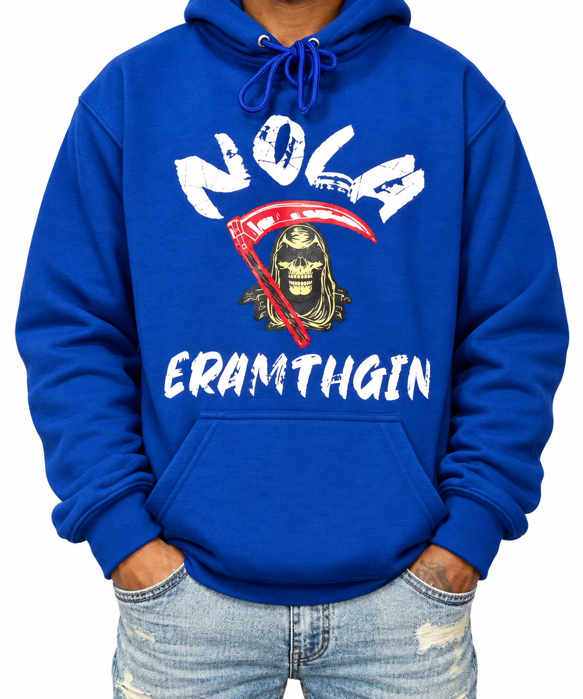 Blue NOLA NIGHTMARE Hoodie