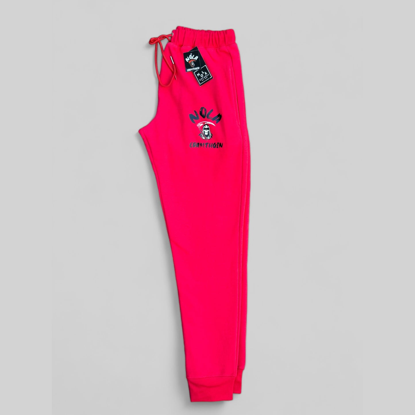 Red NOLA NIGHTMARE Joggers