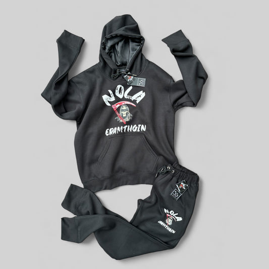 Set, Black NOLA Nightmare Jogger Suit