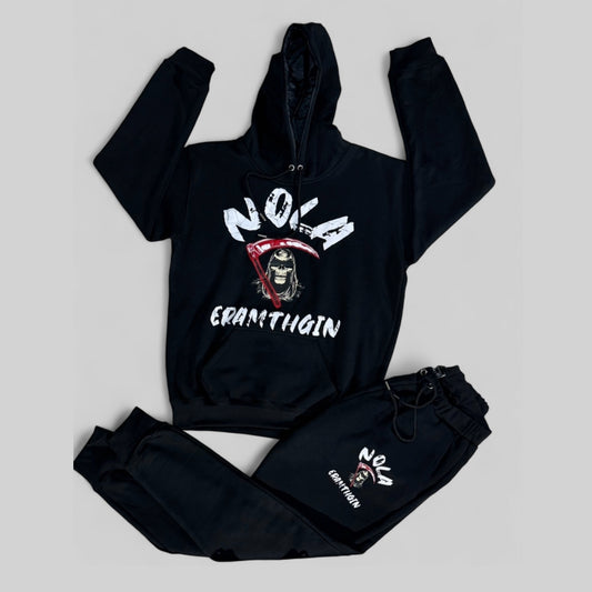 Set, Black NOLA Nightmare Jogger Suit