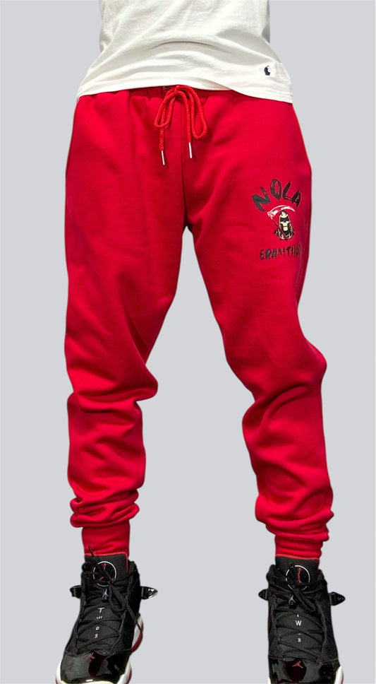 Red NOLA NIGHTMARE Joggers