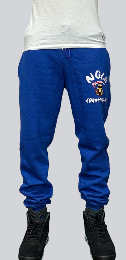 Blue NOLA NIGHTMARE Joggers