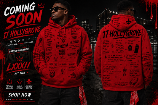 Lil Wayne Blood Red 17 HOLLYGROVE Hoodie
